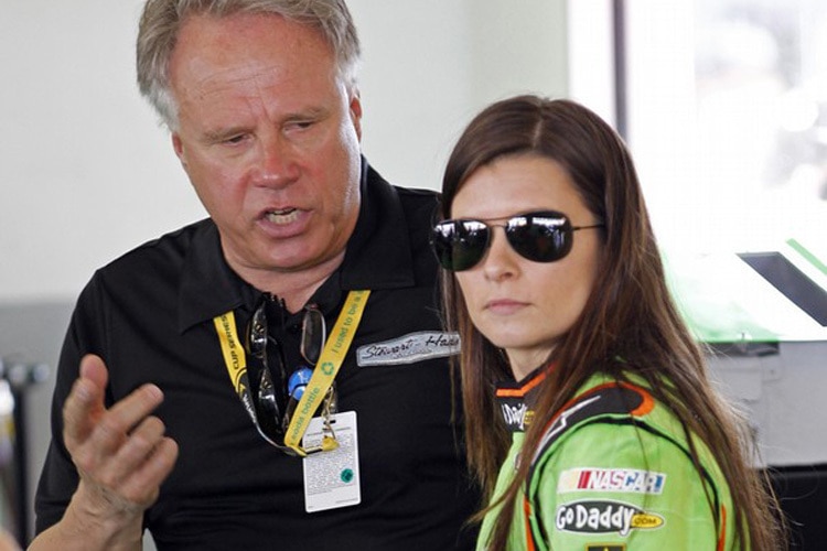 Gene Haas and Danica Patrick