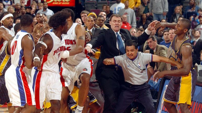 Malice at the Palace – The infamous clash between the Indiana Pacers and Detroit Pistons