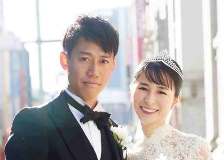 Kei Nishikori with wife