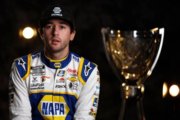 NASCAR Most Popular Driver by Year: Complete History from 1953 to 2025 6 Chase Elliott beside the trophy
