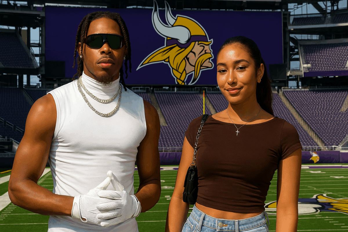 Justin Jefferson and Tianna Harris