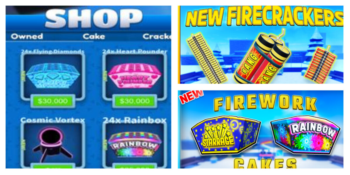 Fireworks playground codes