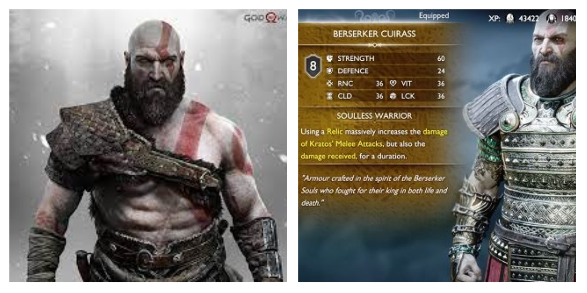 God of War Ragnarok berserker armor