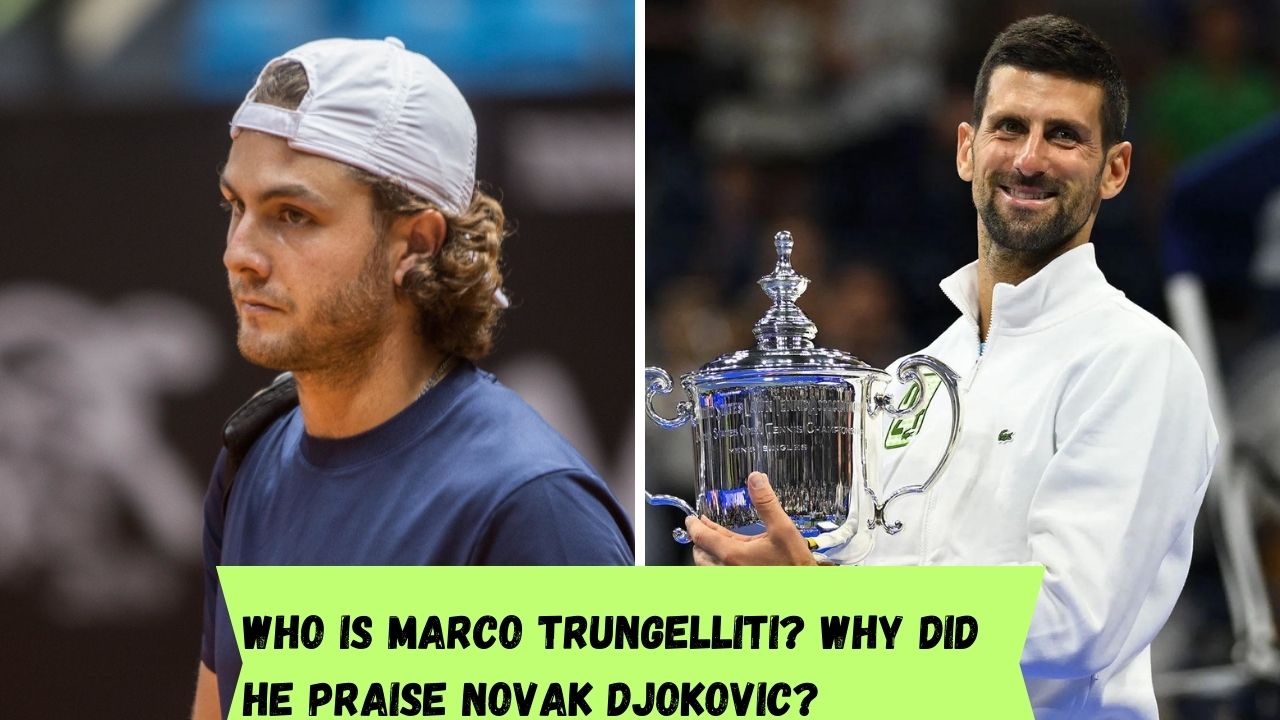 Marco Trungelliti and Novak Djokovic