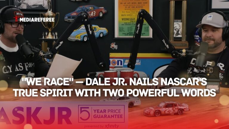 “We Race” — Dale Jr. Nails NASCAR’s True Spirit With Two Powerful Words