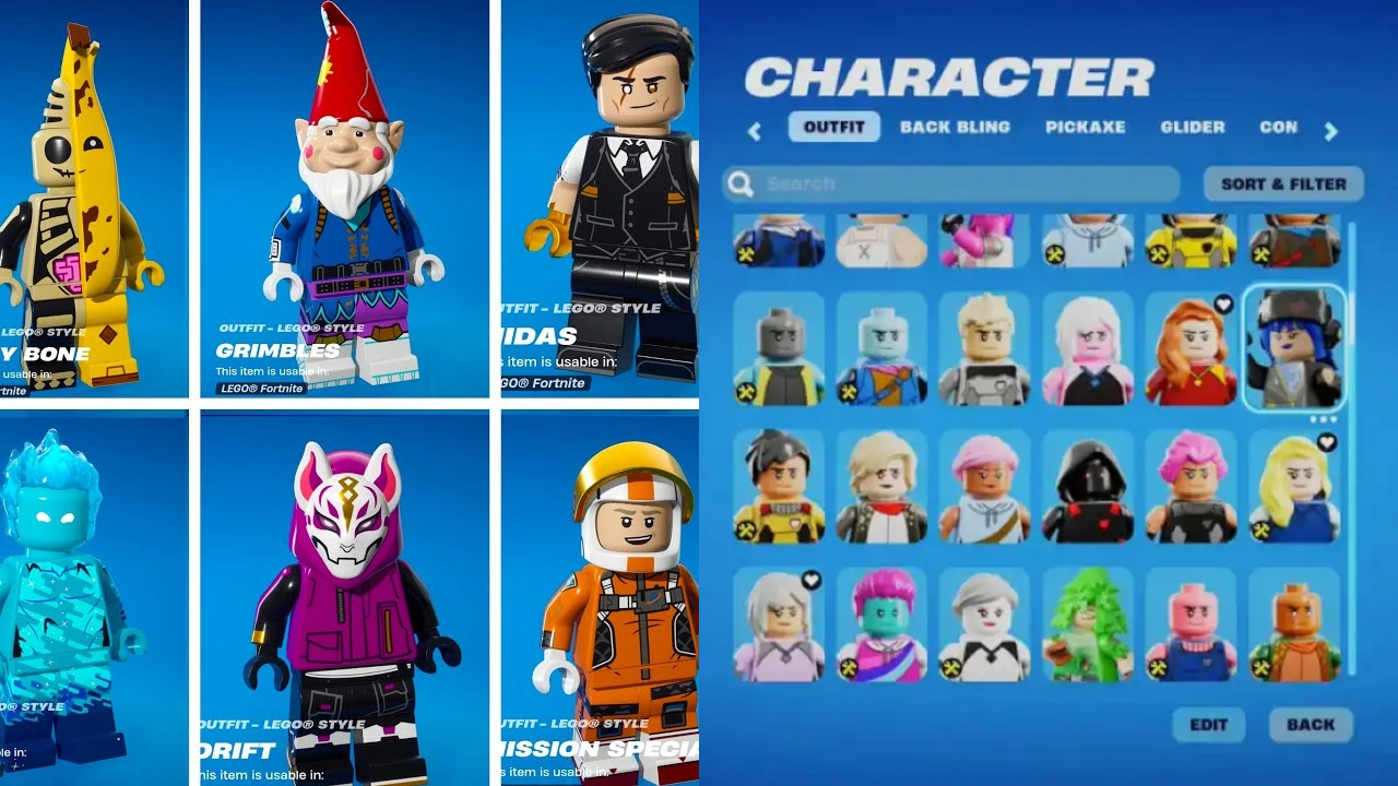 Fortnite Lego Style Outfits
