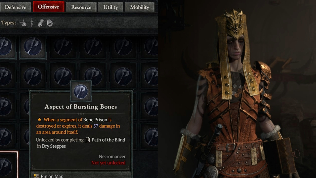 Diablo 4 Aspect of Bursting Bones