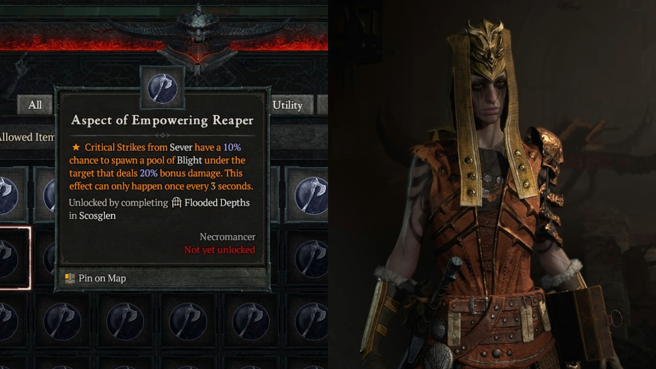 Diablo 4 Aspect of Empowering Reaper