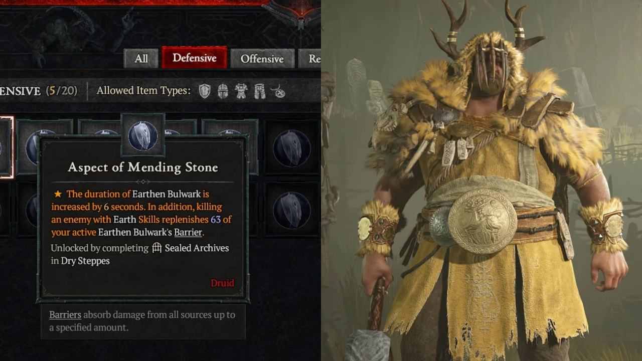 Diablo 4 Aspect of Mending Stone