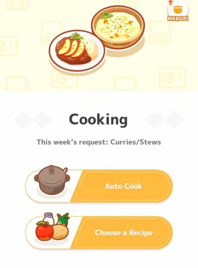 Pokemon Sleep cook 