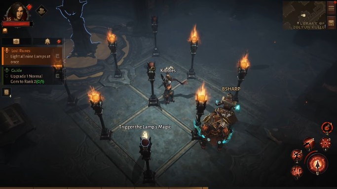 Diablo Immortal Lost Runes Puzzle