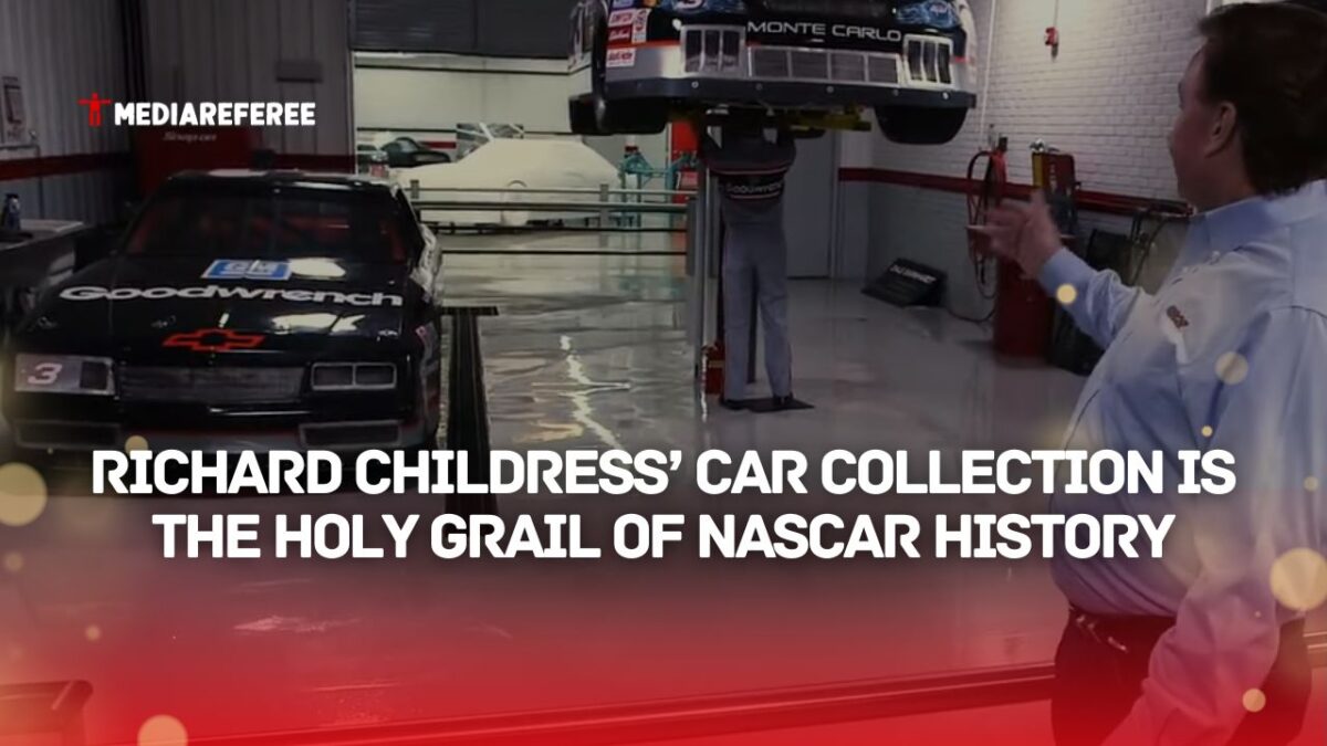 Richard Childres showing his car collection