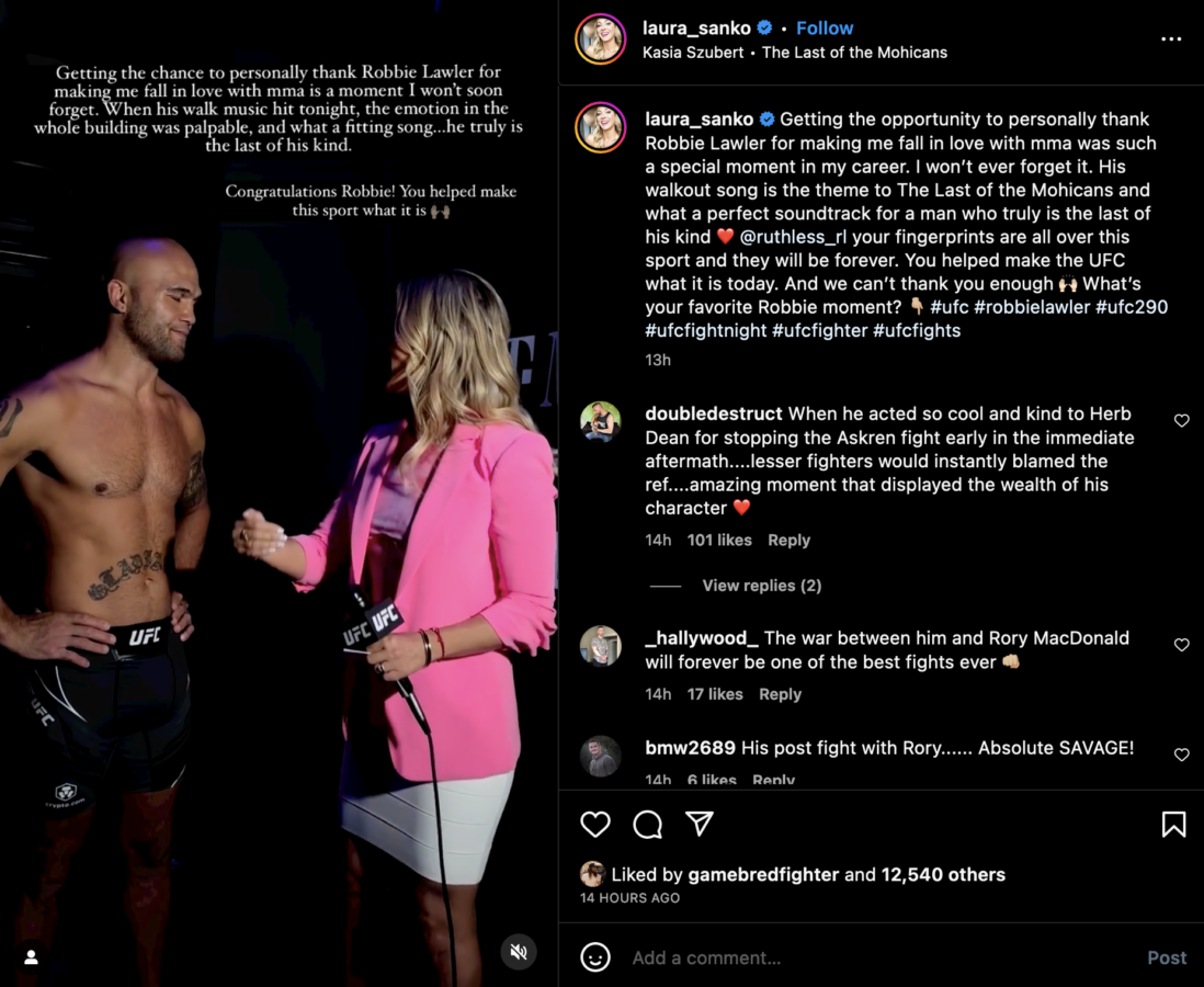 Robbie Lawler and Laura Sanko