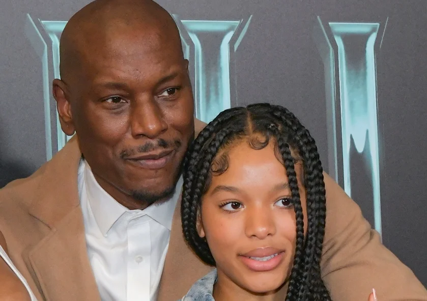 Tyrese Gibson with his daughter