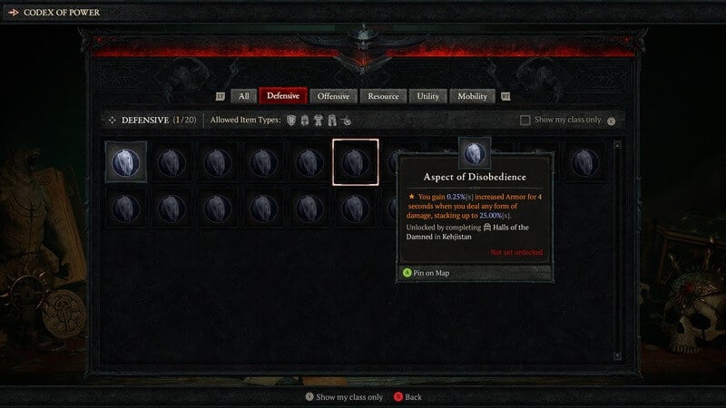 Diablo 4 Aspect of Disobedience 