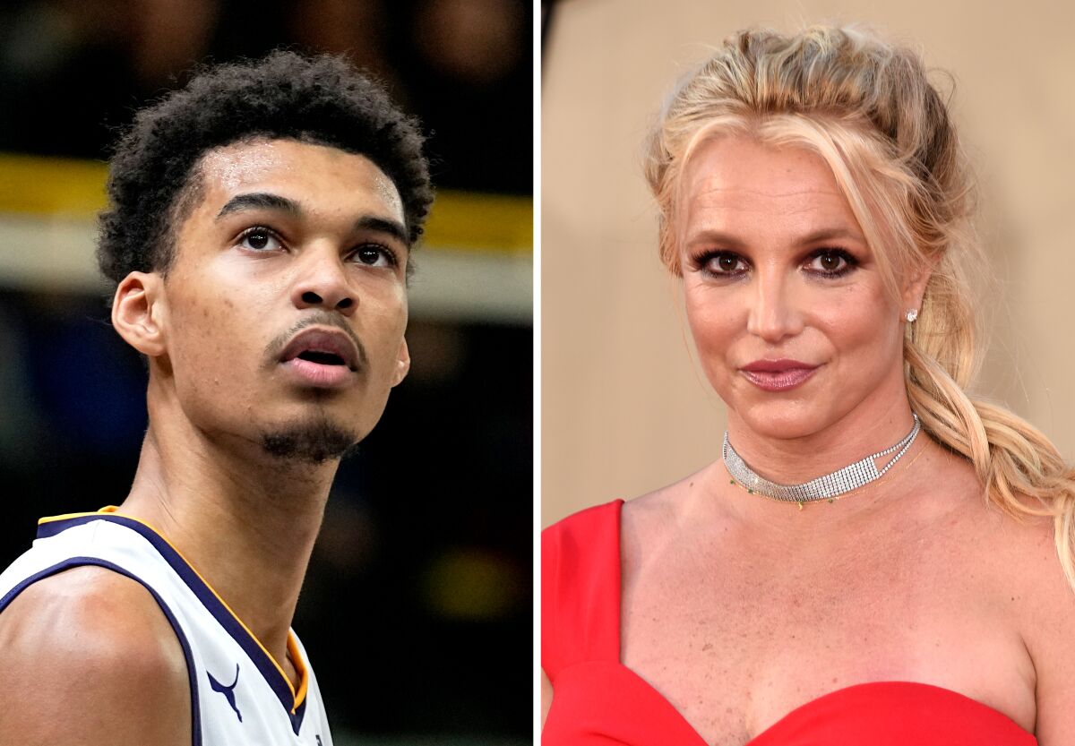 Did Victor Wembanyama slap Britney Spears?