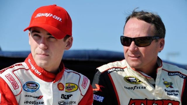 Ryan Blaney with father