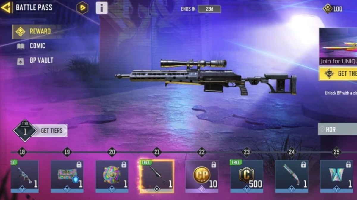 Get HDR Sniper on 21st tier