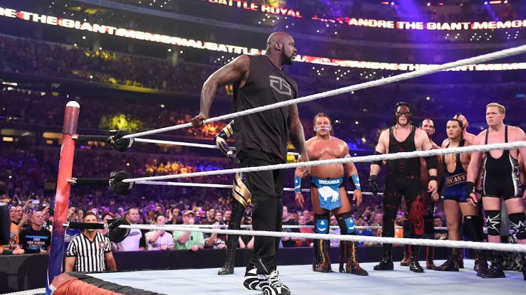 Has Shaquille O’Neal ever faced Omos in WWE? Who is taller?