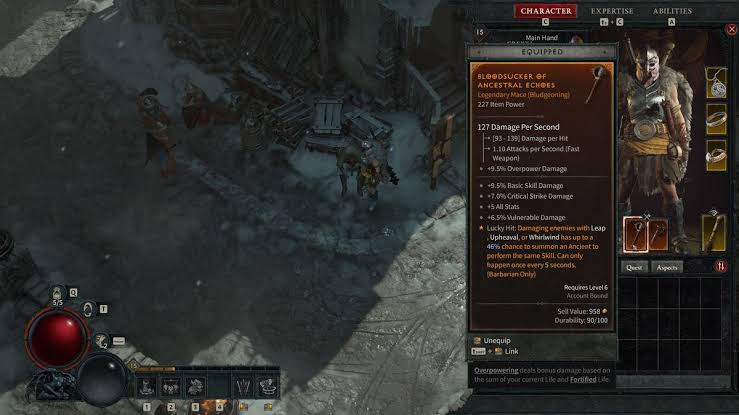 Overpower damage diablo 4