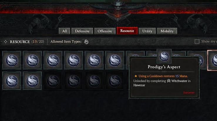 Diablo 4 Prodigy's Aspect 