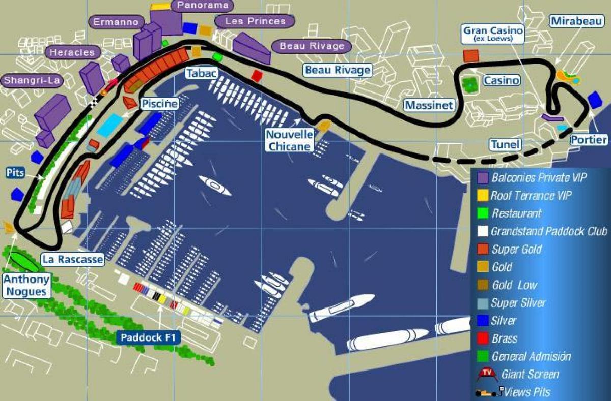 How many DRS zones are there at the Monaco GP?