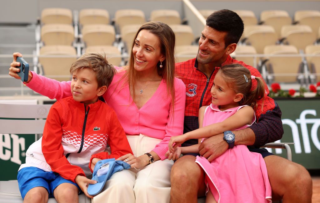 Jelena Djokovic with family