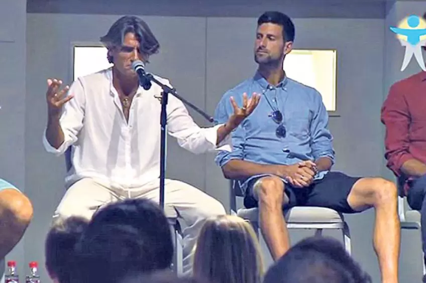 Pepe Imaz and Novak Djokovic