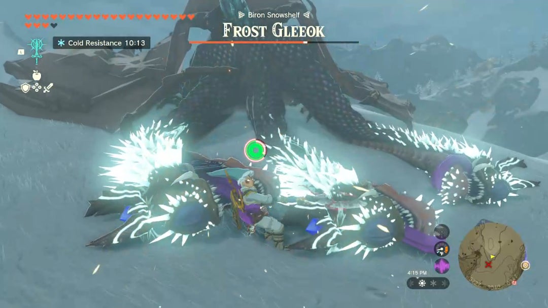 Zelda tears of the Kingdom Frost Gleeok 